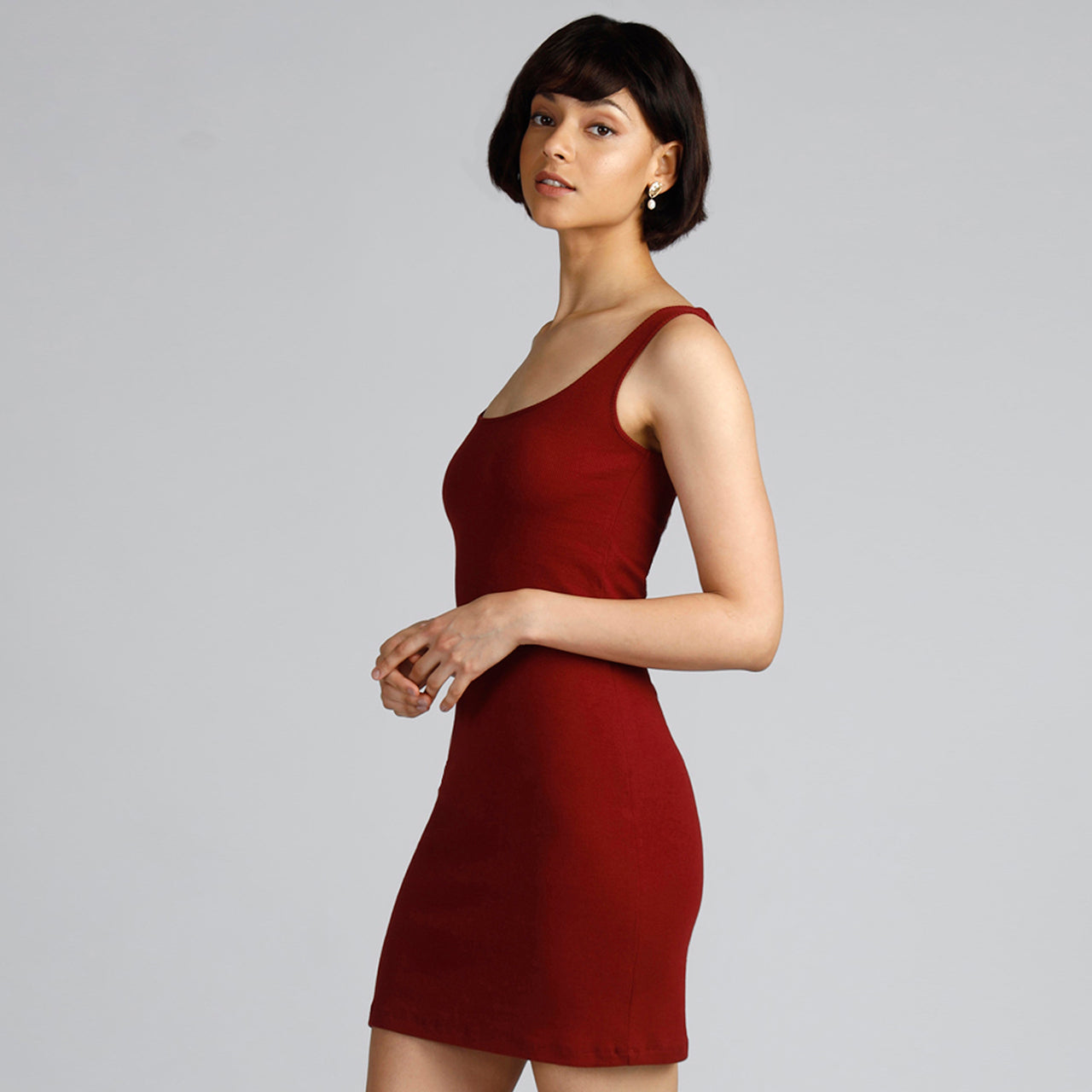 WILD SIDE MAROON DRESS