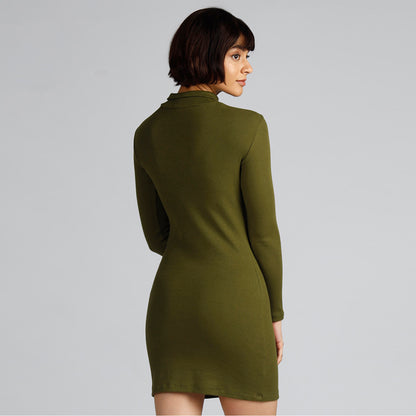 LUNA CUT-OUT DRESS OLIVE