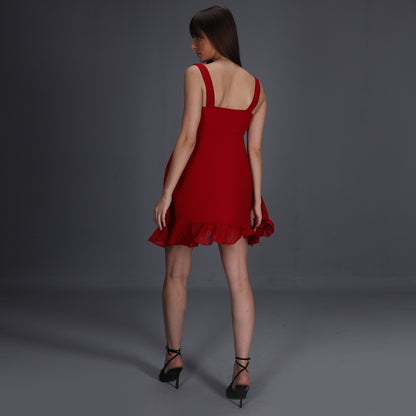 Red Flair Dress